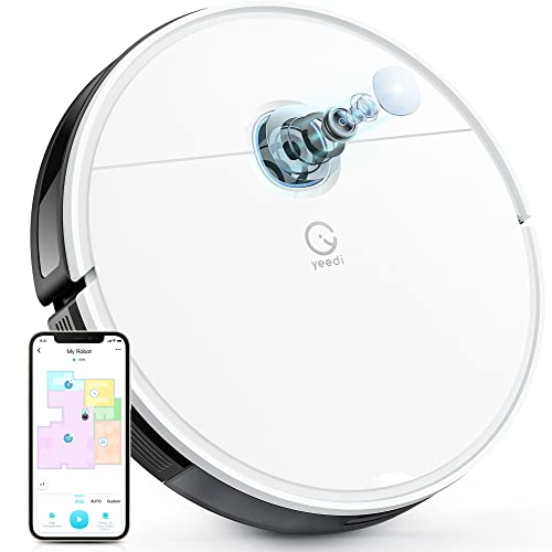 yeedi vac Robot Vacuum with Advanced Mapping, 3000Pa Suction, Deep Cleaning, Virtual Boundary, Carpet Boost, App Control, Google Home, Alexa Compatible, Ideal for Hard Floor, Carpet and Pet Family