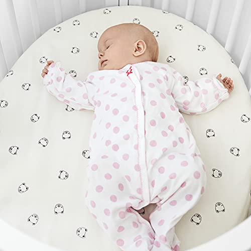 Stokke Sleepi White Adjustable Oval Mini Baby Crib Bundle with Mattress