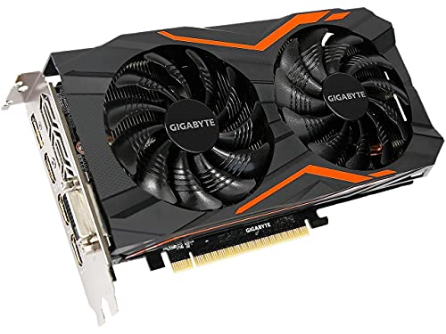 Computer Upgrade King Gigabyte GeForce GTX 1050 G1 Gaming 2G Gaming Graphics Card 2GB 128-Bit GDDR5 Windforce 2X Fans Video Card (GV-N1050G1 GAMING-2GD)