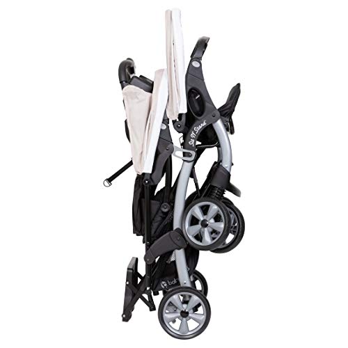 Baby Trend Sit N Stand Compact Easy Fold Toddler Baby Infant Double Stroller with Baby Trend Ally 35 Baby Infant Car Seat Carrier with Cozy Cover