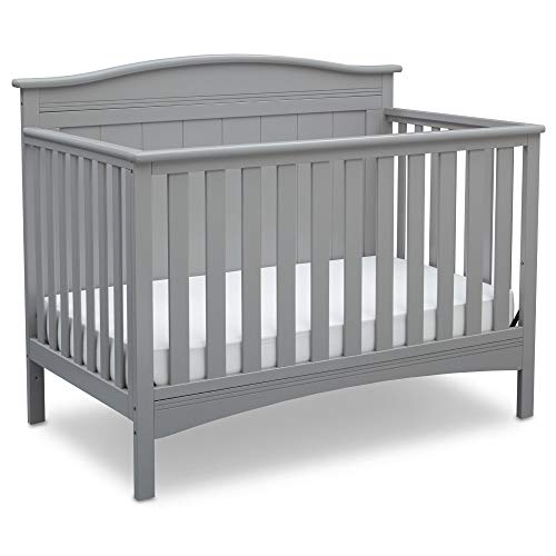 Delta Children Bennett 4-in-1 Convertible Baby Crib, Greenguard Gold Certified, Grey