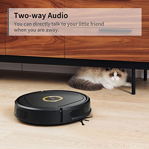 Robot Vacuum Lucy, Trifo Robotic Vacuum Cleaner, 3000Pa Suction, Intelligent AI Mapping, Virtual Walls, Ideal for Pets Hair, Self-Charging, Carpets&Hard Floors&Tile, 5G Wi-Fi, App Control