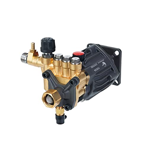 Canpump Pressure Washer Axial Pump, 2700 psi at 3.0 gpm, 3/4-inch Horizontal Shaft