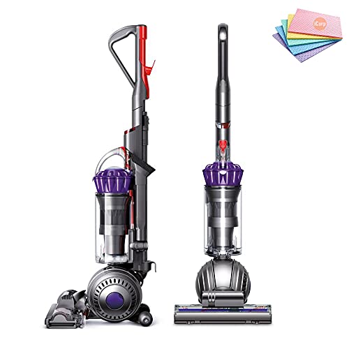 Dyson Slim Ball Multi Floor Animal Upright Vacuum Cleaner: HEPA Filter, Bagless Ergonomic, Height Adjustment, Telescopic Handle, Carpet/Edge Cleaning, Cyclonic,Purple + Sponge Cloth