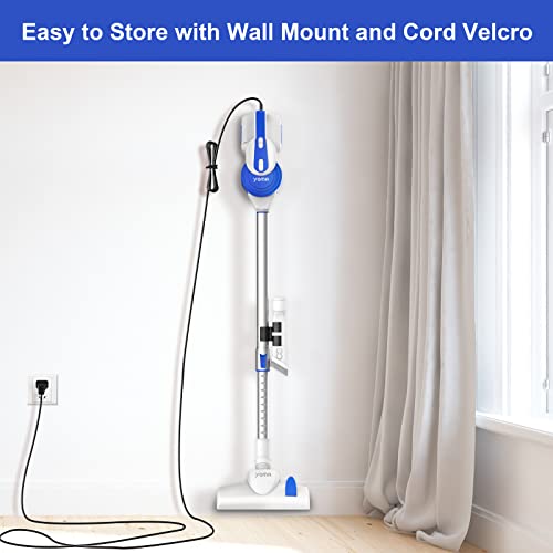 Yoma Corded Stick Vacuum Cleaner with 18KPA Powerful Suction, 600W Corded Handheld Vac Lightweight with Versatile Attachment for Hardwood Floors & Stair and Pet Hair, M2252 Ocean Blue