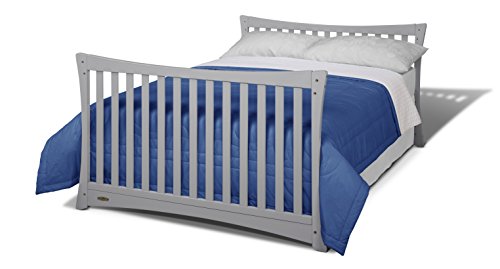 Graco Tatum 4-in-1 Convertible Crib, Pebble Gray, Solid Pine and Wood Product Construction, Converts to Toddler Bed or Day Bed (Mattress Not Included)