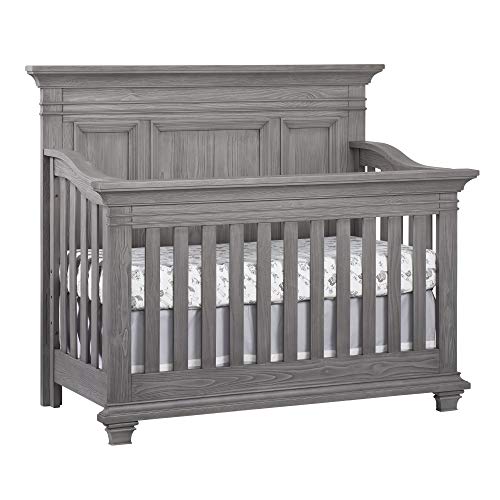 Oxford Baby Westport 4 in 1 Convertible Crib, Dusk Gray