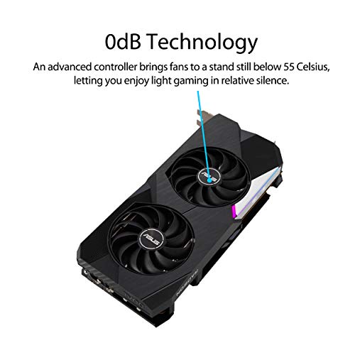 ASUS Dual AMD Radeon RX 6700 XT OC Edition 12GB GDDR6 Gaming Graphics Card (AMD RDNA 2, PCIe 4.0, 12GB GDDR6 Memory, HDMI 2.1, DisplayPort 1.4a, Axial-tech Fan Design, 0dB Technology)