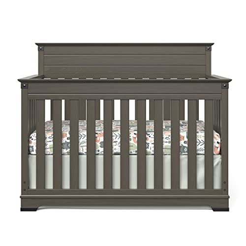 Child Craft Redmond 4-in-1 Convertible Crib, Dapper Gray