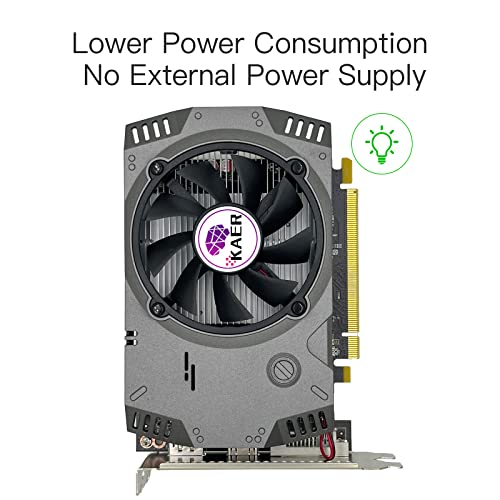 KAER AMD Radeon RX 550 Graphics Card 4GB GDDR5 128 Bit DirectX 12 PCI Express 3.0 X8 DP HDMI DVI-D Triple Links, 4K Gaming PC Video Cards GPU