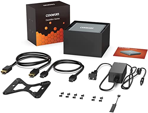 COOFUN UM350 Mini PC Windows 11 Pro 16 GB RAM 256 GB PCIe SSD AMD Ryzen 5 3550H Mini Desktop Computers, Radeon Vega 8 Graphics, Dual-Band Wi-Fi, 4K HDMI/DisplayPorts/USB-C Mini Gaming PC