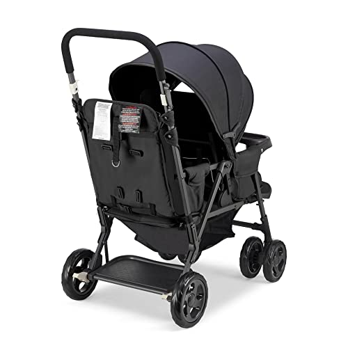 Joovy Caboose Too Graphite Stand-On Tandem Stroller, Black