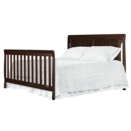 Dream On Me, Ashton Full Panel 5-in-1 Convertible Crib, Espresso