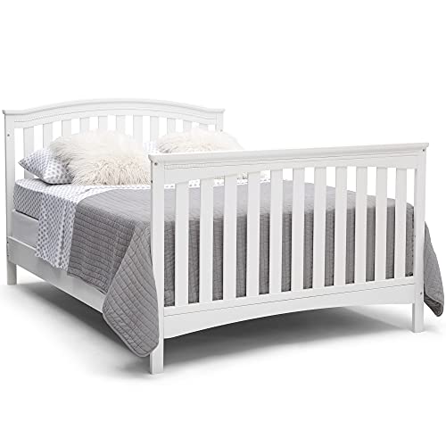 Delta children Waverly 6 in 1 Convertible Crib Day Bed, Toddler Bed, Sofa White