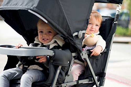 Joovy Caboose Too Ultralight Graphite Stroller, Stand on Tandem, Double Stroller, Black