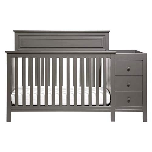 DaVinci Autumn 4-in-1 Convertible Crib and Changer Combo in Slate