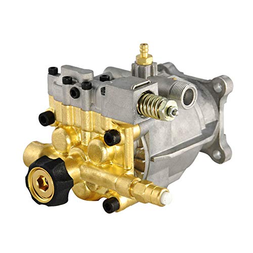 Horizontal 3/4" Shaft Pressure Washer Pump, MAX 3400 PSI 2.5 GPM, Brass Head Power Washer Pump Fits Honda, B&S, Homelite, Waspper etc Gas Engine Power Washer
