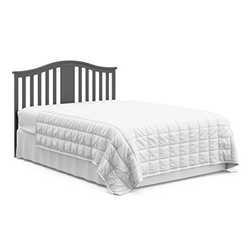 Graco Solano 5-in-1 Convertible Crib (Gray) – Converts from Baby Crib to Toddler Bed, Daybed and Full-Size Bed, Fits Standard Full-Size Crib Mattress, Adjustable Mattress Support Base