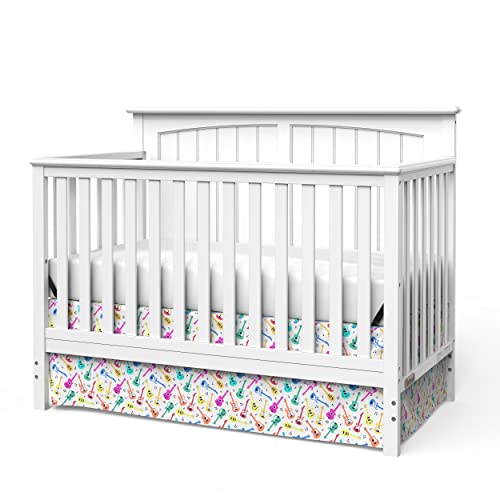 Child Craft Sheldon 4-in-1 Convertible Crib, Matte White