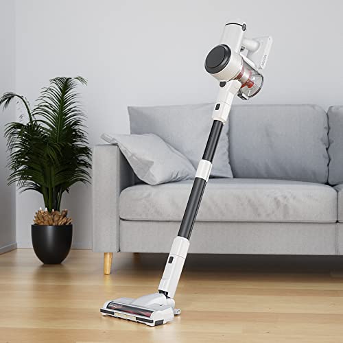 NEQUARE Cordless Vacuum Cleaner, 10 in 1 Vacuum Cleaner with 280W Powerful Suction, 40mins Self-Standing Stick Vacuum for Car Pet Hair Carpet Hard Floor
