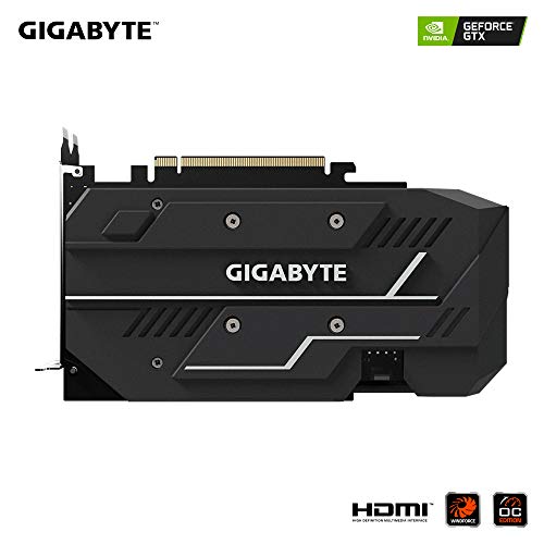 GIGABYTE GeForce GTX 1660 Ti OC 6G 192-bit GDDR6 DisplayPort 1.4 HDMI 2.0B with Windforce 2X Cooling System Graphic Cards- Gv-N166TOC-6GD