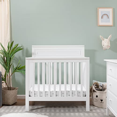 DaVinci Autumn 4-in-1 Convertible Mini Crib in White, Greenguard Gold Certified