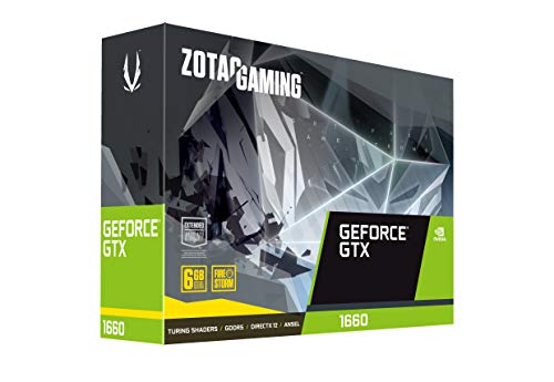 ZOTAC Gaming GeForce GTX 1660 6GB GDDR5 192-bit Gaming Graphics Card, Super Compact, ZT-T16600K-10M