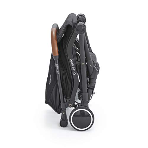 Contours - Bitsy Elite - Compact Fold Lightweight Stroller for Travel Adapter Free Infant Car Seat Compatibility - Onyx Black