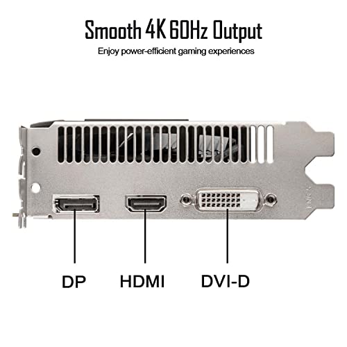 SAPLOS Radeon RX 560 Graphics Card, 4GB GDDR5 128-bit, DisplayPort HDMI DVI-D, Dual Air Cooling, PC Gaming Video Cards GPU Computer, PCI Express 3.0, DirectX 12, Low Power, Plug and Play