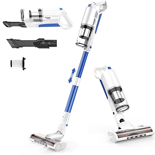 Cordless Vacuum Cleaner, whall Upgraded 22Kpa Suction 280W Brushless Motor 4 in 1 Cordless Stick Vacuum Cleaner, Lightweight Handheld Vacuum for Home Pet Hair Carpet Hard Floor,up to 53mins Runtime