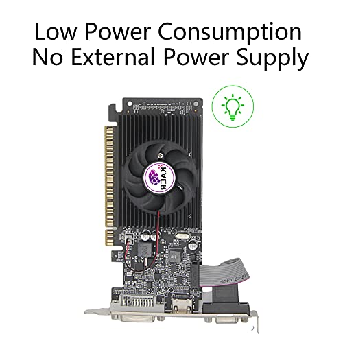 GeForce GT 730 4GB DDR3 128 Bit PCI Express 2.0 X 8 (DVI VGA HDMI) Low Profile Graphics Card, PC Video Card (with Bracket)