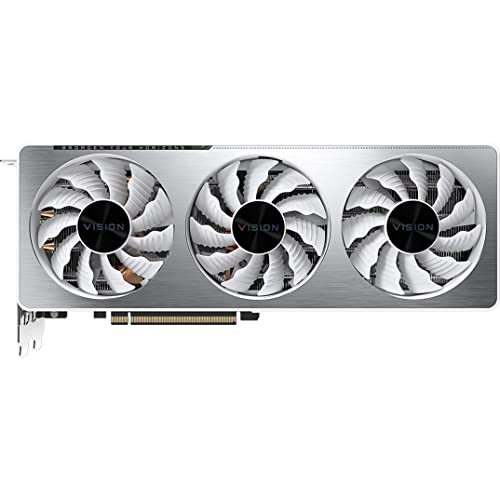 GIGABYTE GeForce RTX 3070 Vision OC 8G (REV2.0) Graphics Card, 3X WINDFORCE Fans, LHR, 8GB 256-bit GDDR6, GV-N3070VISION OC-8GD REV2.0 Video Card