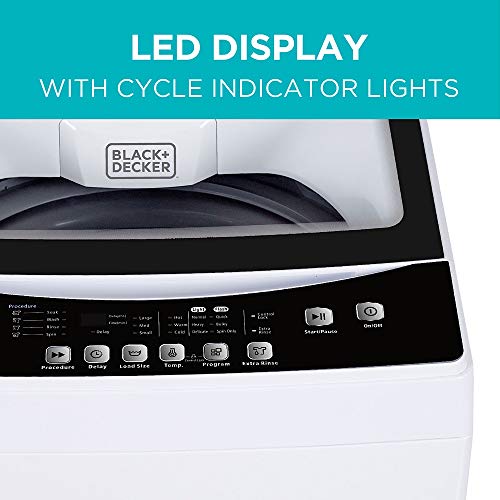 BLACK+DECKER BPWM16W Portable Washer, White