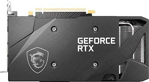 MSI Gaming GeForce RTX 3060 Ti LHR 8GB GDRR6 256-Bit HDMI/DP Nvlink Torx Fan 3 Ampere Architecture OC Graphics Card (RTX 3060 Ti Ventus 2X 8G OCV1 LHR) (Renewed)