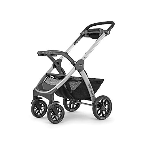 Chicco Bravo 3-in-1 Trio Travel System, Bravo Quick-Fold Stroller with Top-Rated KeyFit 30 Infant Car Seat and Base, Car Seat and Stroller Combo | Camden/Black