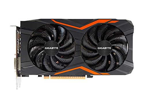 Computer Upgrade King Gigabyte GeForce GTX 1050 G1 Gaming 2G Gaming Graphics Card 2GB 128-Bit GDDR5 Windforce 2X Fans Video Card (GV-N1050G1 GAMING-2GD)
