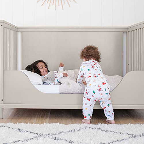 Storkcraft Timeless 5-in-1 Convertible Crib with Bonus - Transforms into Playhouse - Converts to Toddler Bed, Full-Size Bed Mattress Not Included, Brushed Fog