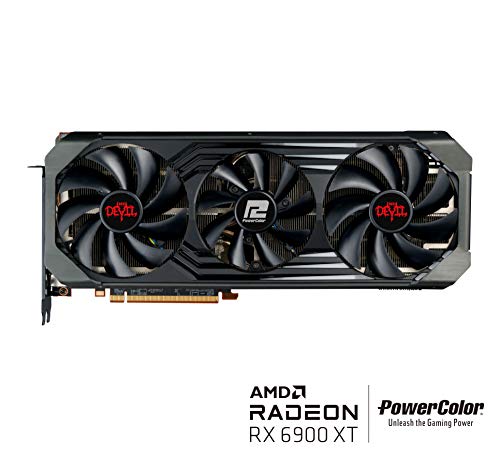 PowerColor Red Devil AMD Radeon™ RX 6900 XT Gaming Graphics Card with 16GB GDDR6 Memory, Powered by AMD RDNA™ 2, Raytracing, PCI Express 4.0, HDMI 2.1, AMD Infinity Cache