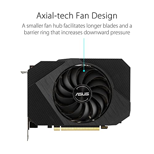 ASUS Phoenix NVIDIA GeForce RTX 3060 V2 Gaming Graphics Card- PCIe 4.0, 12GB GDDR6 memory, HDMI 2.1, DisplayPort 1.4a, Axial-tech Fan Design, Protective Backplate, Dual ball fan bearings, Auto-Extreme
