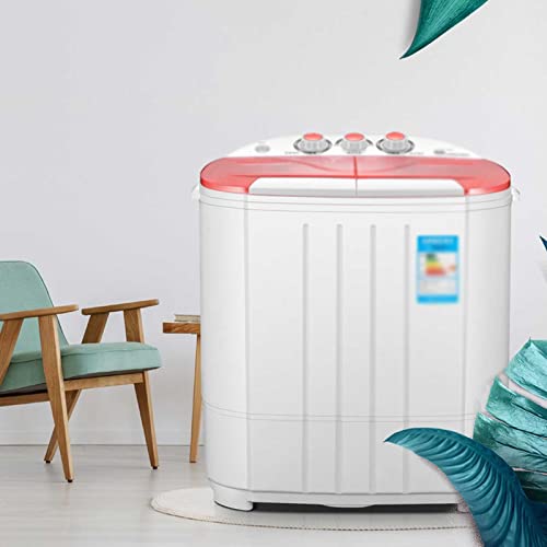 yunyun Compact Washing Machine,3.6 Kg Household Small Automatic Laundry Machine,Portable Silent Double Barrel Clothes Washer Suitable for Small Clothes Such As Socks and Underwear