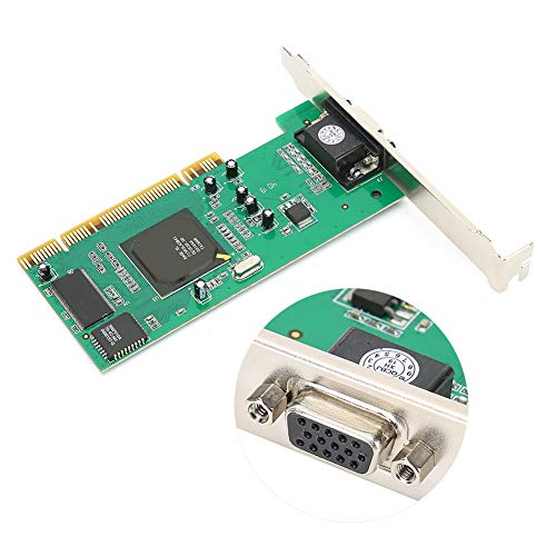 8MB Graphics Card VGA PCI 32Bit for Server, Industrial Computer Multi-Display for ATI Rage XL, 32Bit PCI VGA Video Card, 64Bit PCI-X Universal Video Card for Desktop Computers