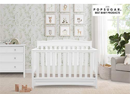 Delta Children Emery 4-in-1 Convertible Baby Crib - Greenguard Gold Certified, White