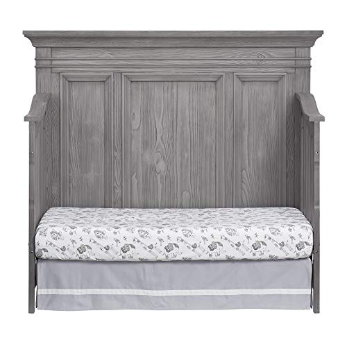 Oxford Baby Westport 4 in 1 Convertible Crib, Dusk Gray