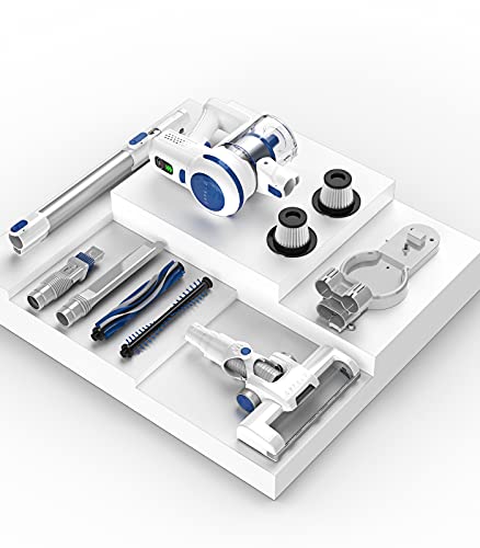 ORFELD Cordless Vacuum Cleaner - Upgrade 22000Pa Powerful Stick Vacuum, 35Mins Runtime Rechargeable Battery, 6 in 1 Lightweight Cordless Vacuum for Hardwood Floor Pet Hair