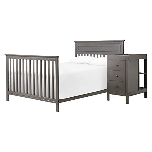 DaVinci Autumn 4-in-1 Convertible Crib and Changer Combo in Slate