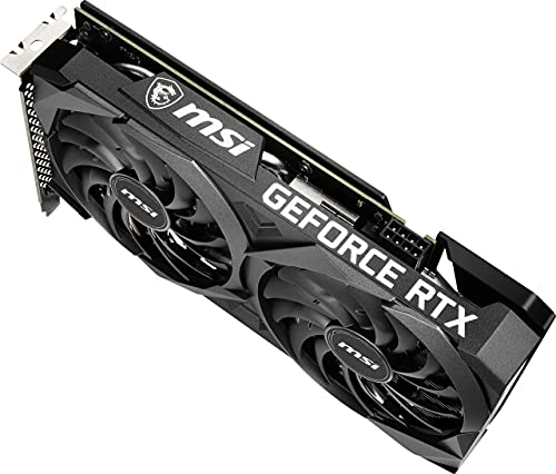 MSI Gaming GeForce RTX 3060 Ti LHR 8GB GDRR6 256-Bit HDMI/DP Nvlink Torx Fan 3 Ampere Architecture OC Graphics Card (RTX 3060 Ti Ventus 2X 8G OCV1 LHR) (Renewed)