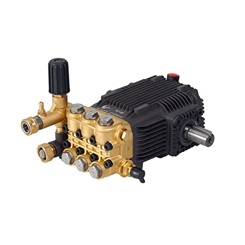Canpump Pressure Washer Triplex Pump, 3600 psi at 4.94 gpm, 24 mm Solid Shaft