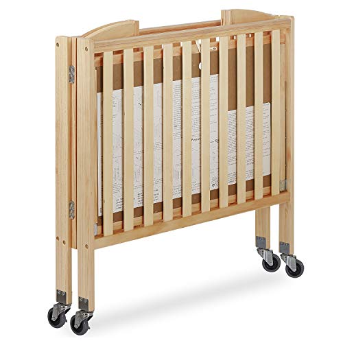 Dream On Me 3-in-1 Folding Portable Crib, Natural, Large