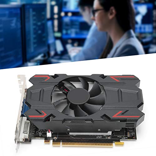 4GB DDR5 Graphics Card, Desktop Computer Network Accessories PCIE 2.0 Gaming Graphics Card 128Bit HD6770 650MHz, GPU for Gaming PC