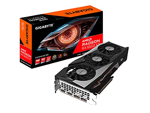 GIGABYTE Radeon RX 6600 XT Gaming OC 8G Graphics Card, WINDFORCE 3X Cooling System, 8GB 128-bit GDDR6, GV-R66XTGAMING OC-8GD Video Card